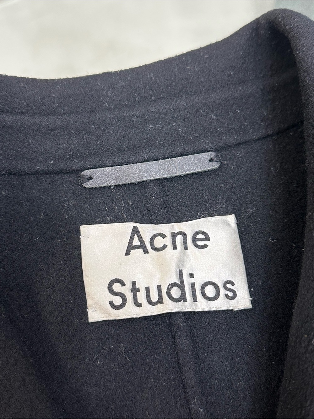 ACNE STUDIOS Black Wool Cashmere Elsa Doublé Overcoat Long Coat - Size 36 / US S - Picture 4 of 8